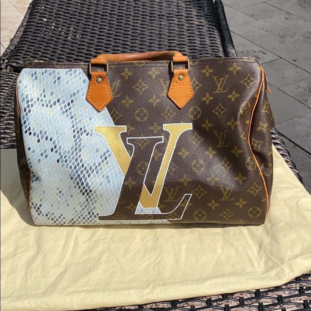 💯% Authentic Louis Vuitton Custom Speedy 35